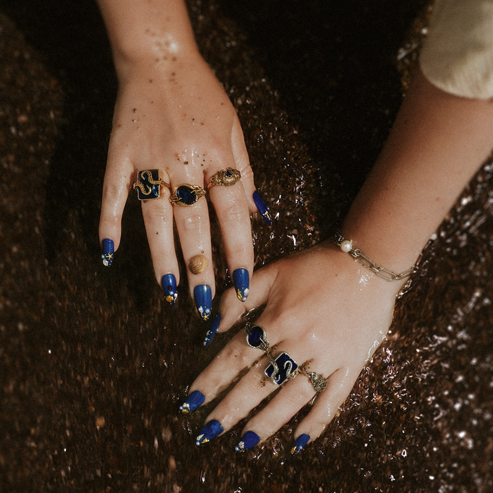 The Siren’s Secret Blue Stone Ring