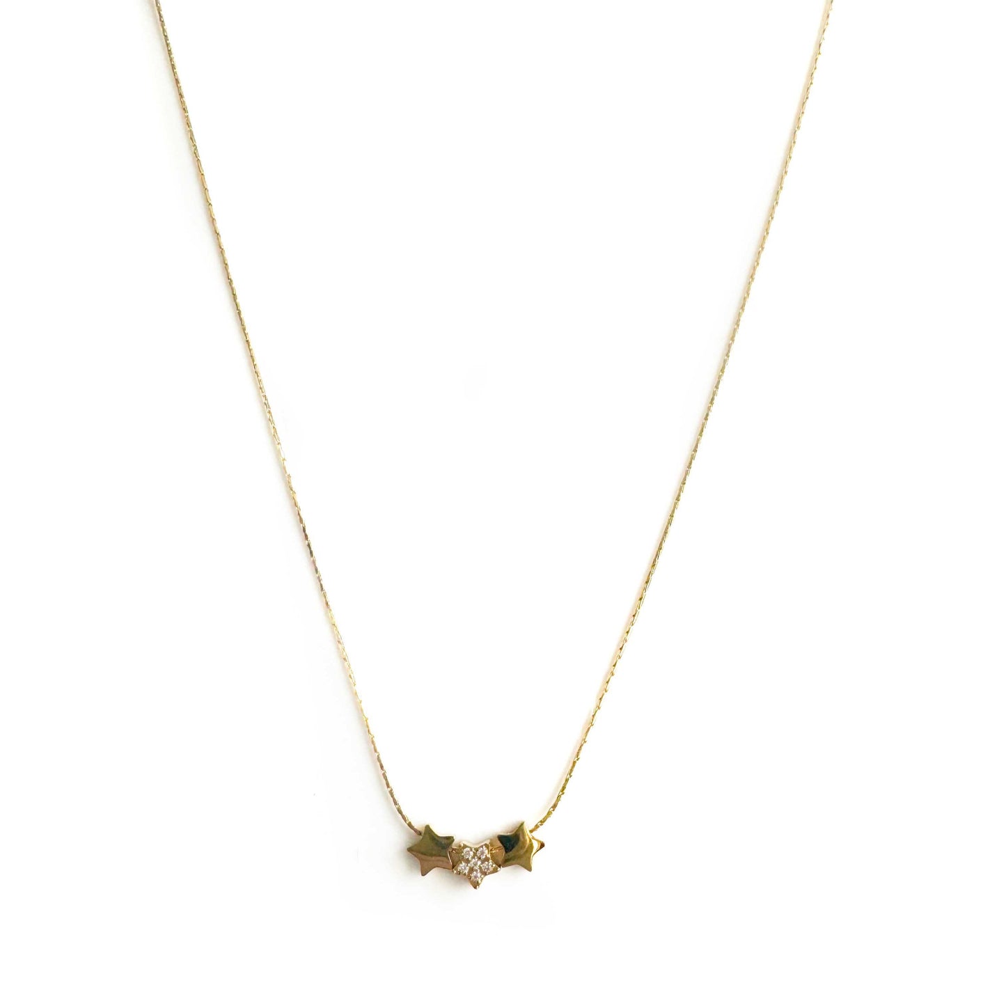 Cassiopeia Luxe 18k Gold Plated Delicate Star Cluster Necklace