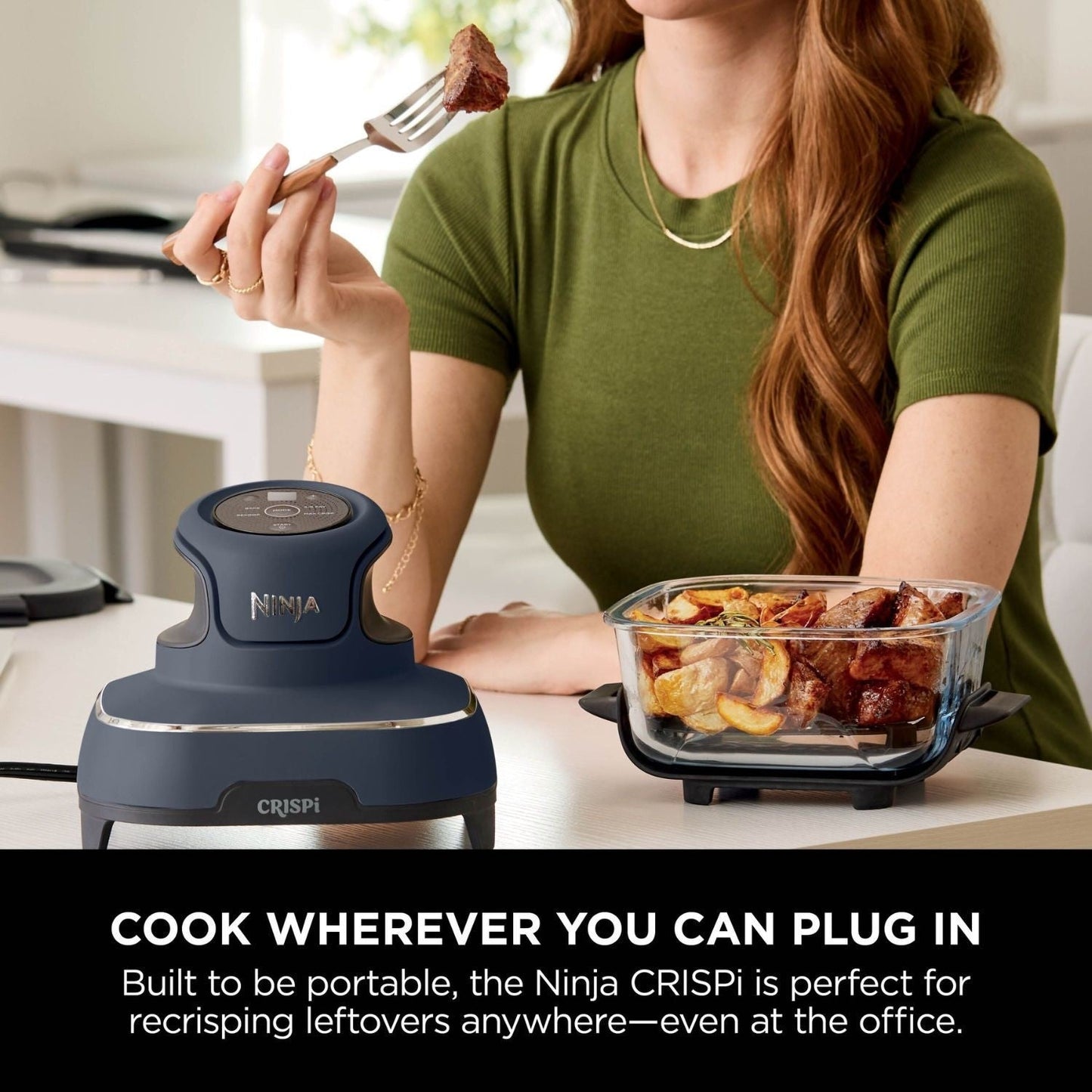 Ninja FN101UKGY CRISPi 4 in 1 Portable Glass Air Fryer
