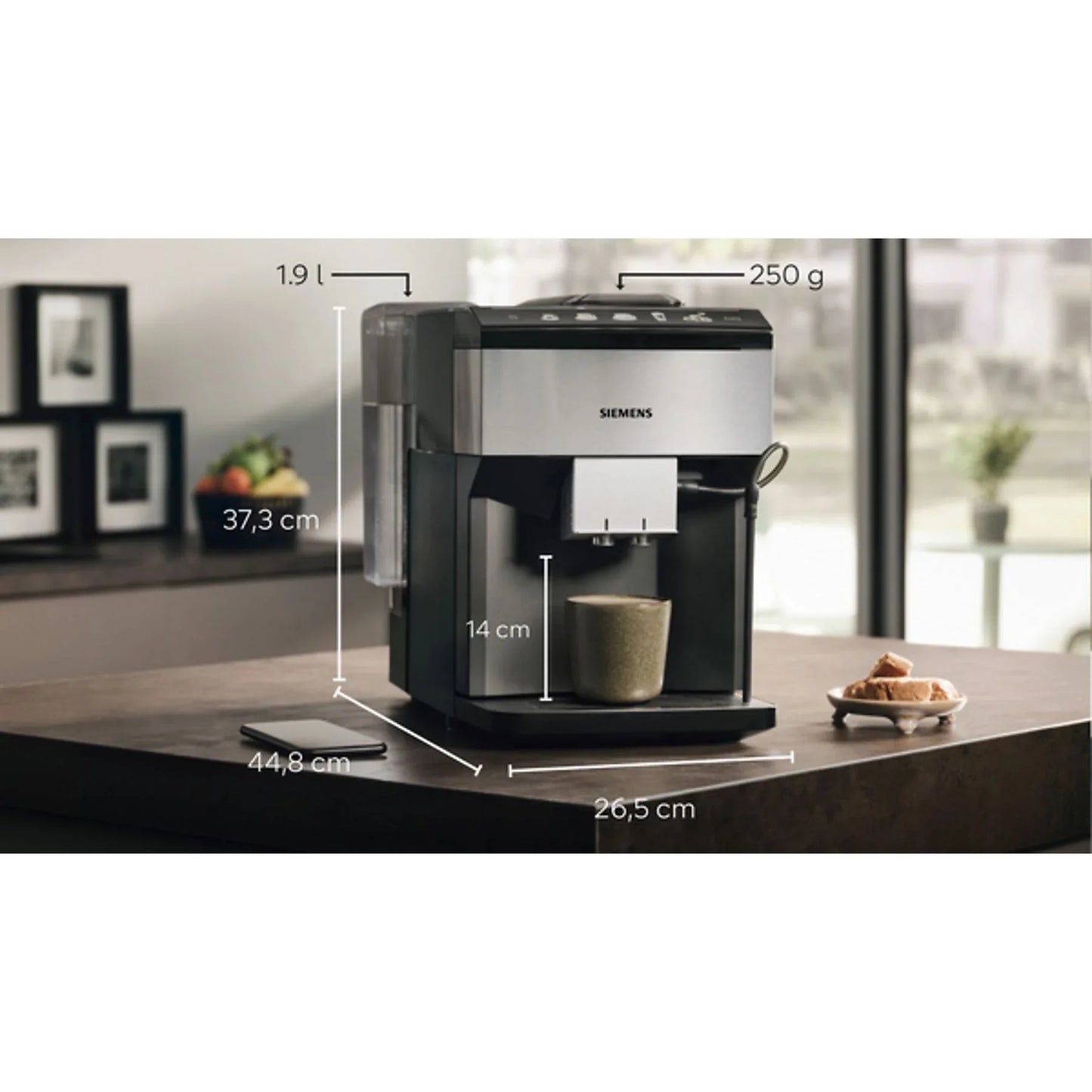 Siemens TP516RX3 EQ.500 Classic Connect Fully Automatic Coffee Machine