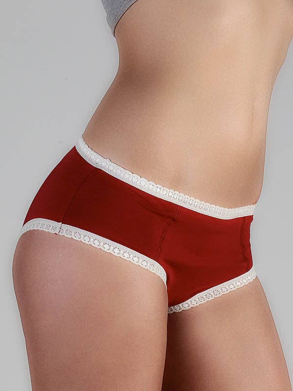 Organic Hipster Briefs with Lace