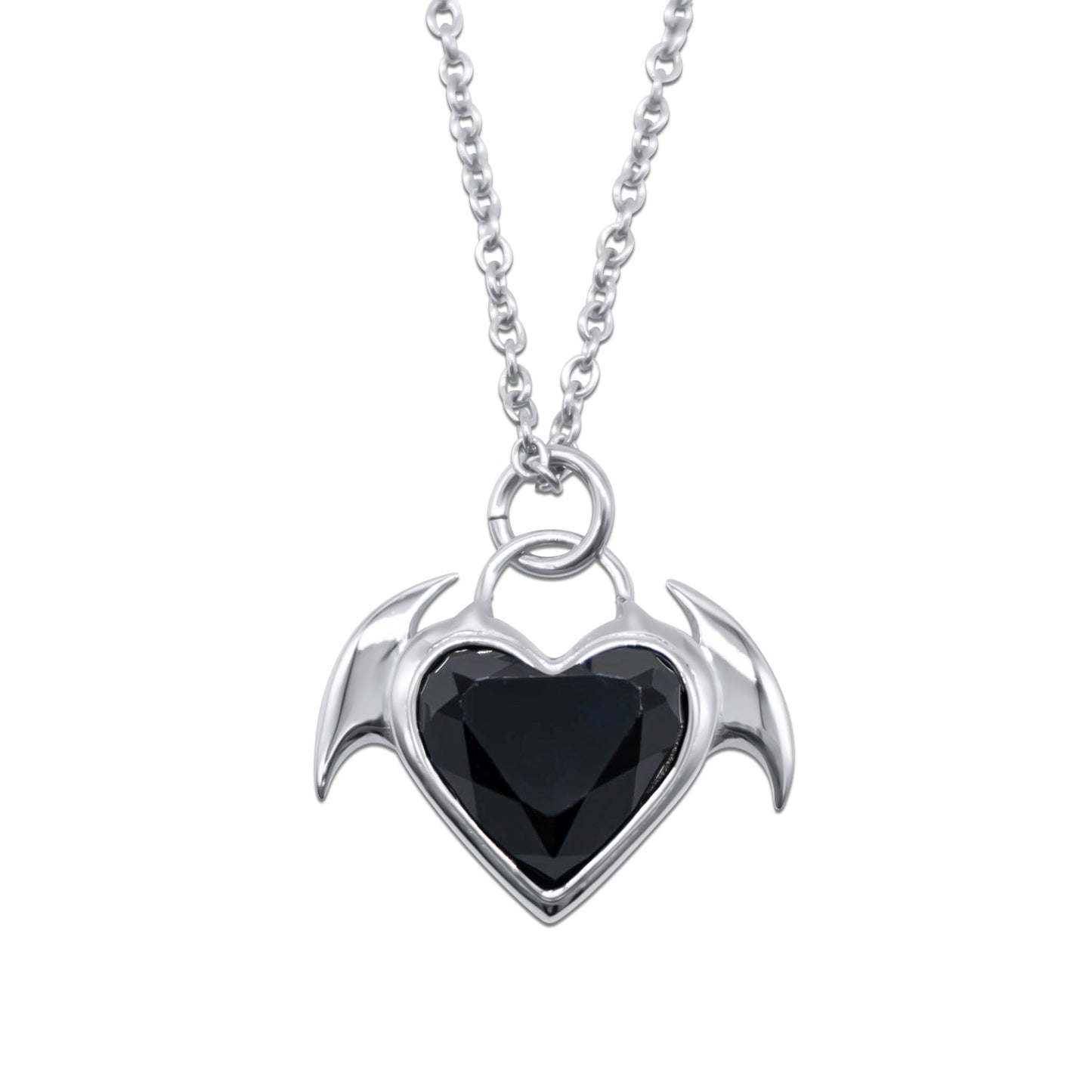 Nocturnal Succubus Heart Pendant Necklace