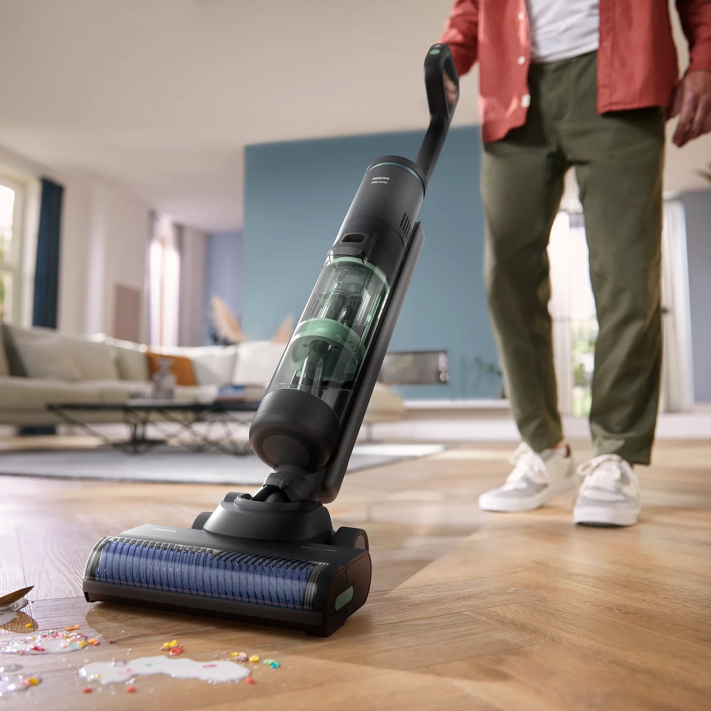 Philips 7000 Series AquaTrio XW7263/11 Cordless Wet & Dry Vacuum Cleaner (Black)