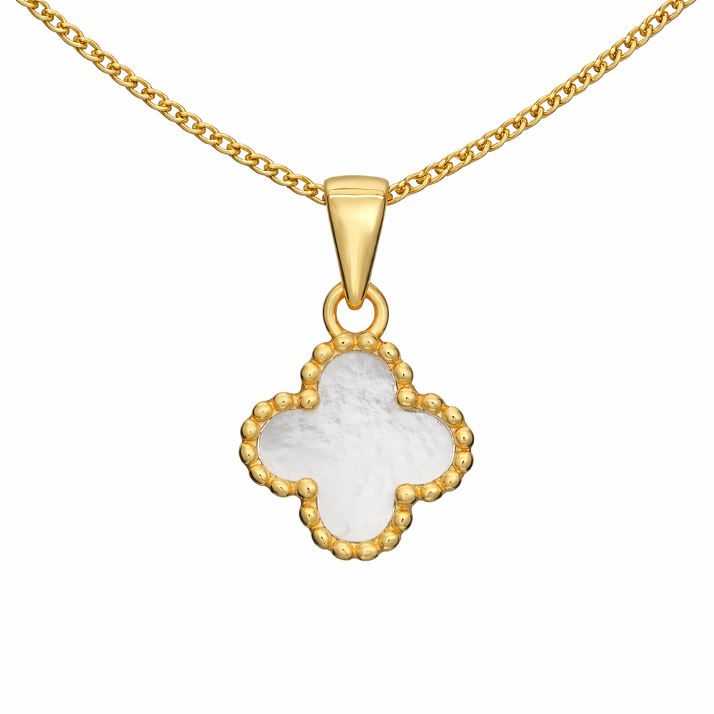 Mother Of Pearl Clover Jewellery Set