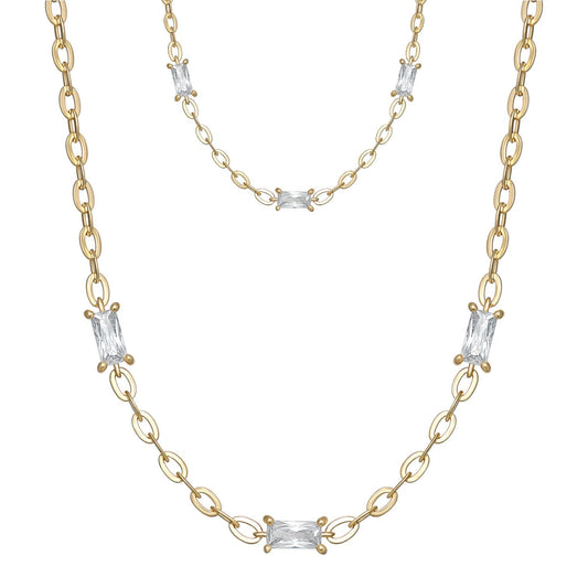 Ellie Cubic Zirconia Baguette Jewellery Set