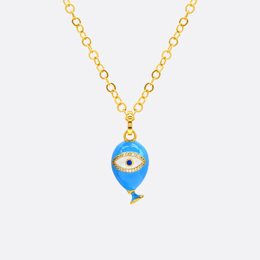 Sahi London Age of Innocence Blue Eye Adjustable necklace