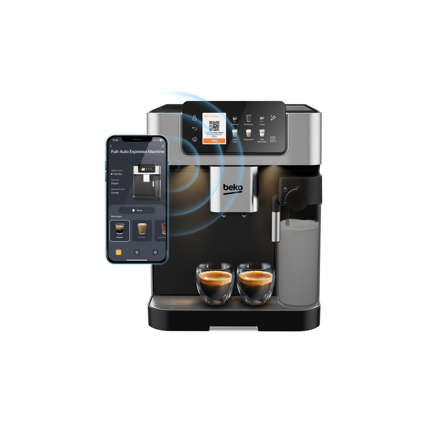 Beko CEG7348X CaffeExperto Bean-to-Cup Fully Automatic Espresso Machine