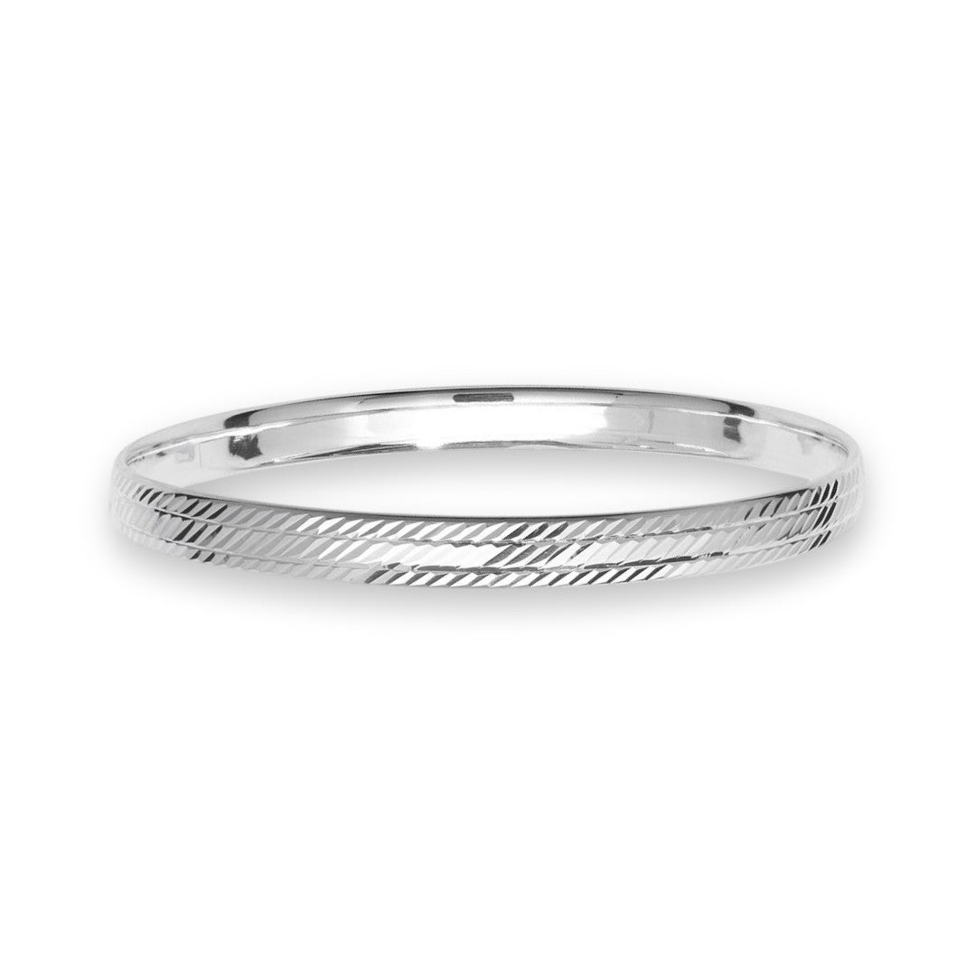 7mm Diamond Cut Bangle