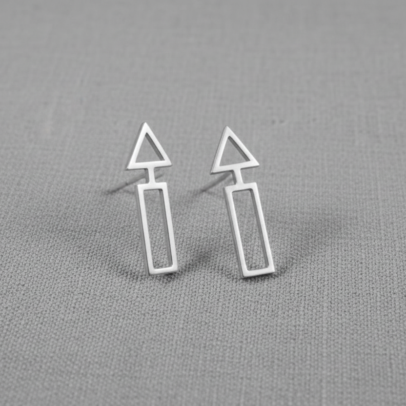 925 Silver Arrow Stud Earrings