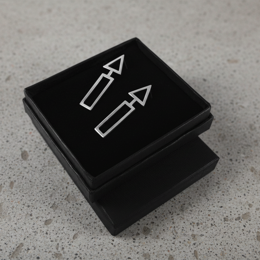 925 Silver Arrow Stud Earrings