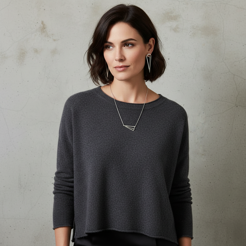 925 Silver Pyramid Stud Earrings