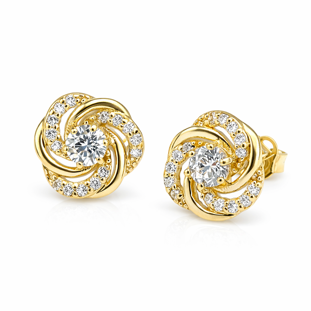 Flower Knot Stud Earrings