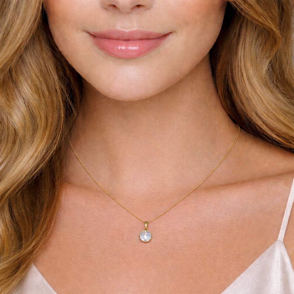 Holly Polished Cubic Zirconia Pendant Necklace