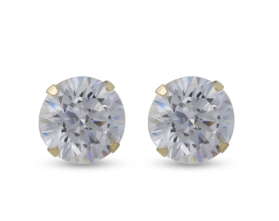 Classic Cubic Zirconia Stud Earrings