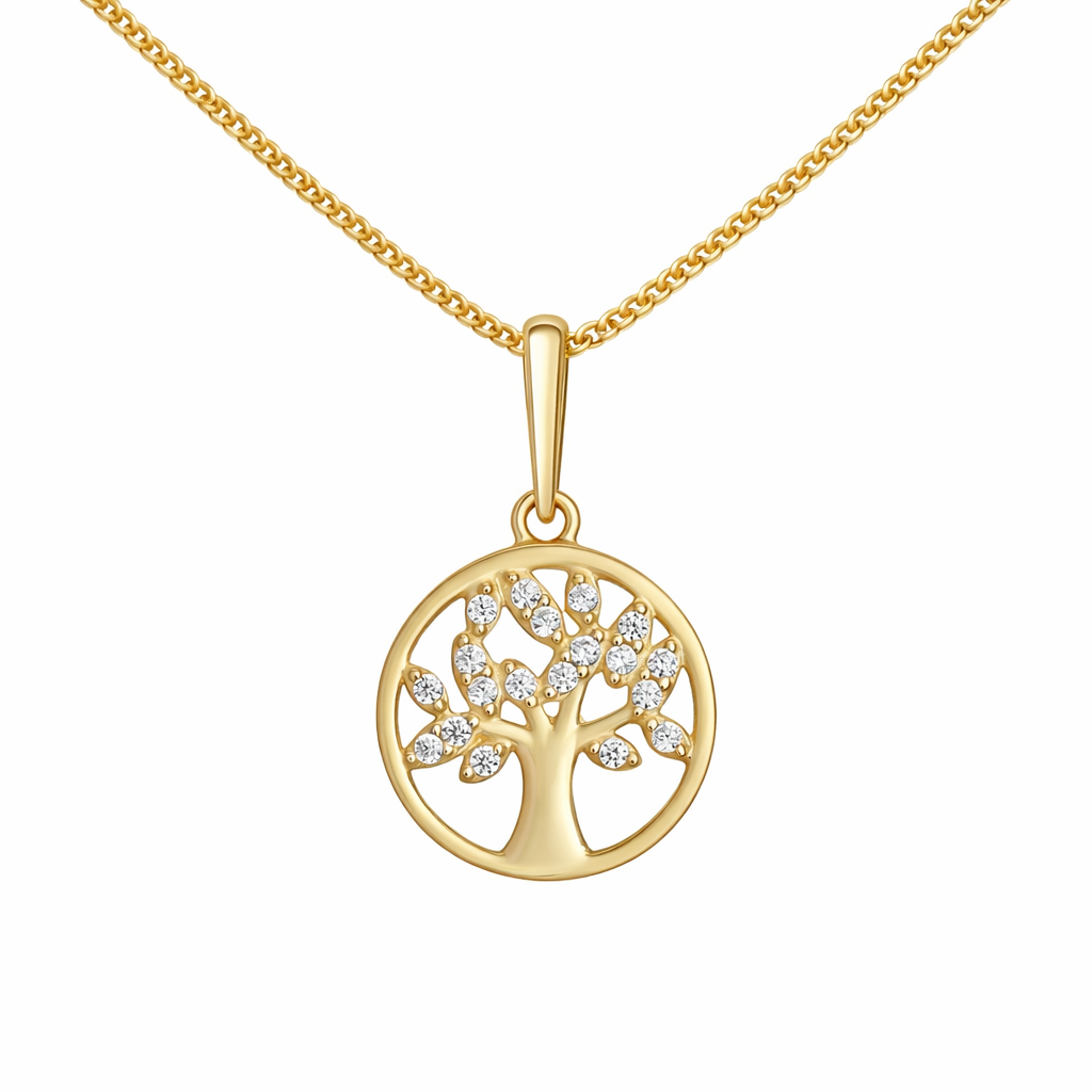 Tree Of Life CZ Pendant Necklace