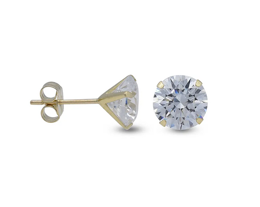 Classic Cubic Zirconia Stud Earrings