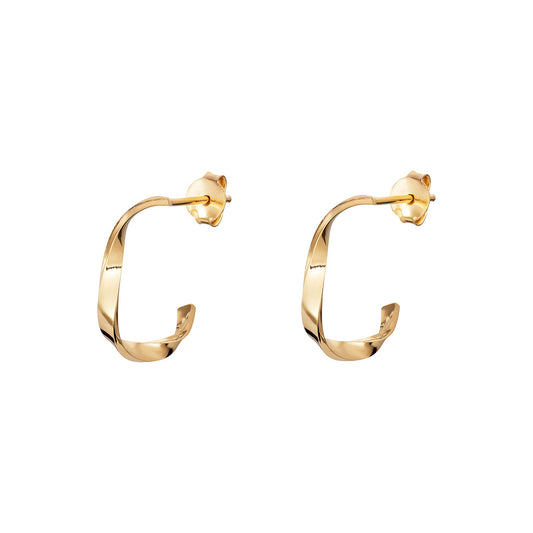 Angelica Ribbon Twist Hoops