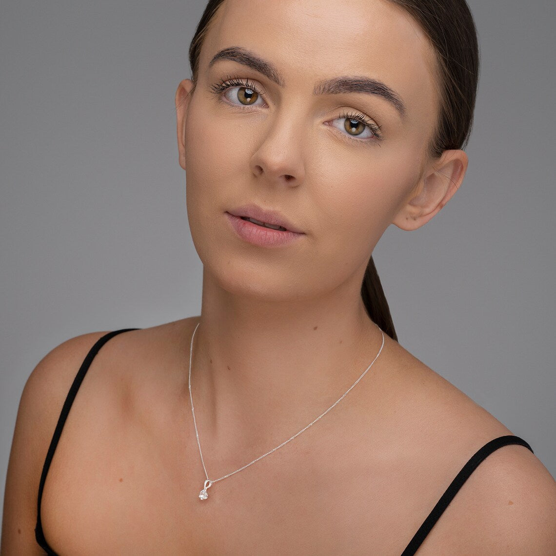 April Birthstone Pendant Necklace