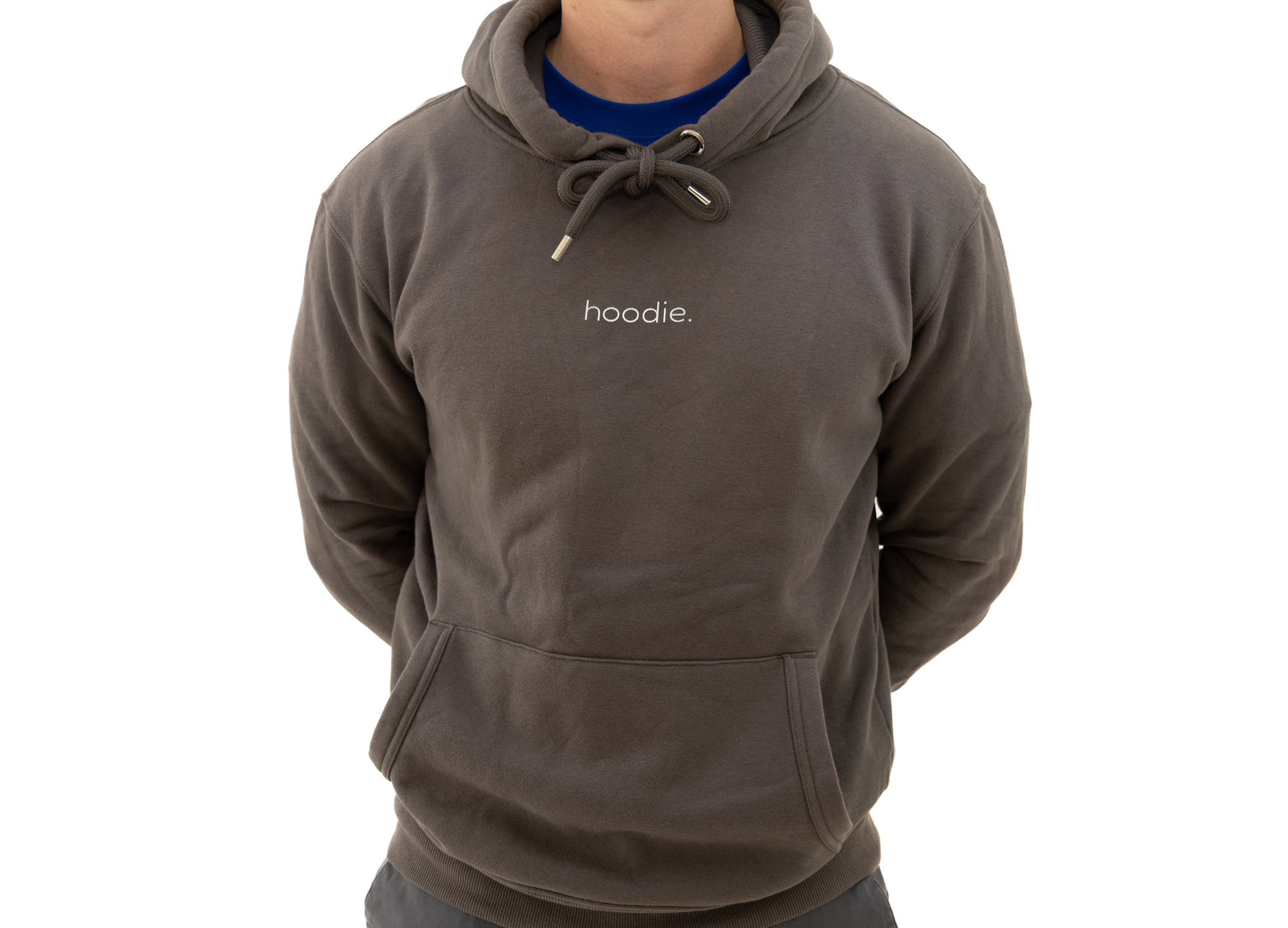 simple. hoodie. charcoal.