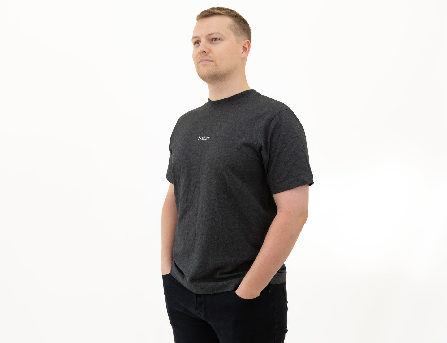 simple. t-shirt. dark-heather.