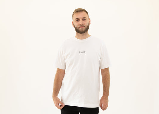 simple. t-shirt. white.