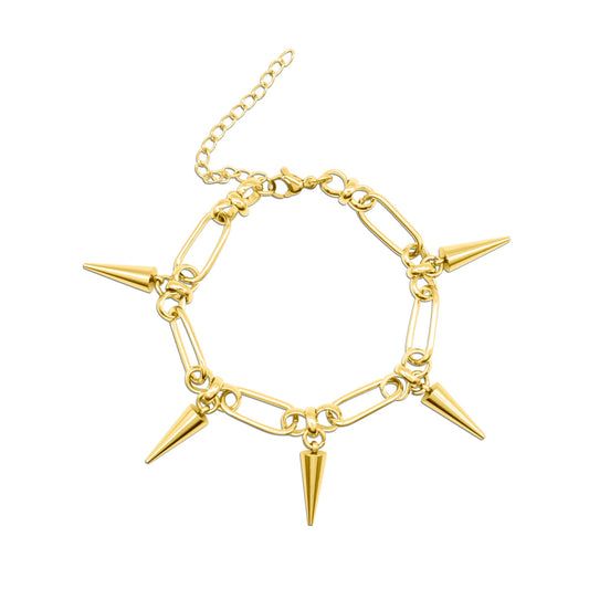 Gold Temptress Spike Chain Bracelet
