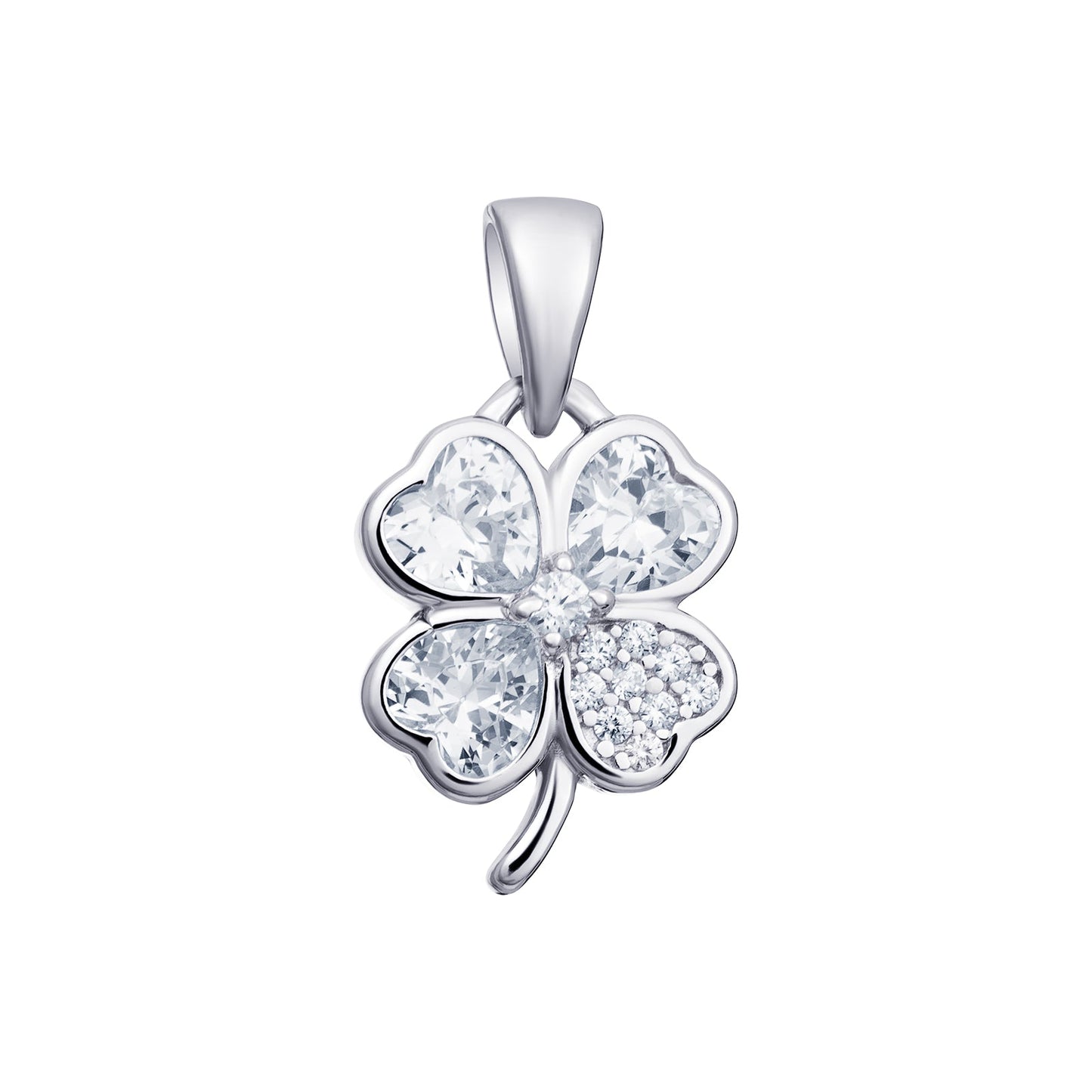 Clover Cubic Zirconia Pendant Necklace
