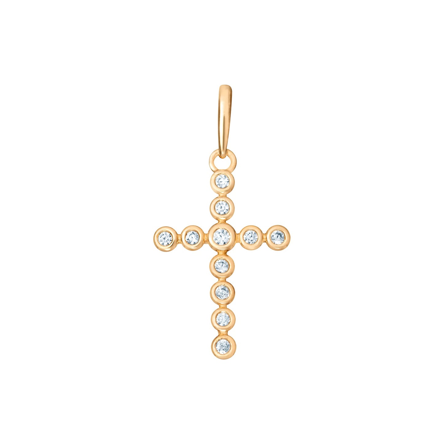 Cubic Zirconia Cross Pendant Necklace
