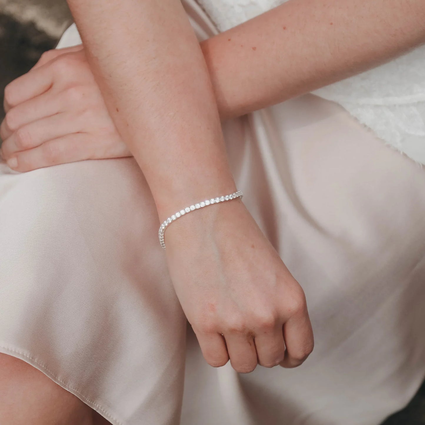 Classic Cubic Zirconia Tennis Bracelet
