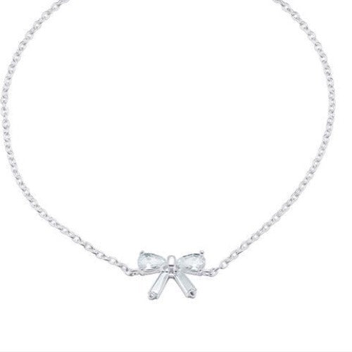 Cubic Zirconia Bow Bracelet