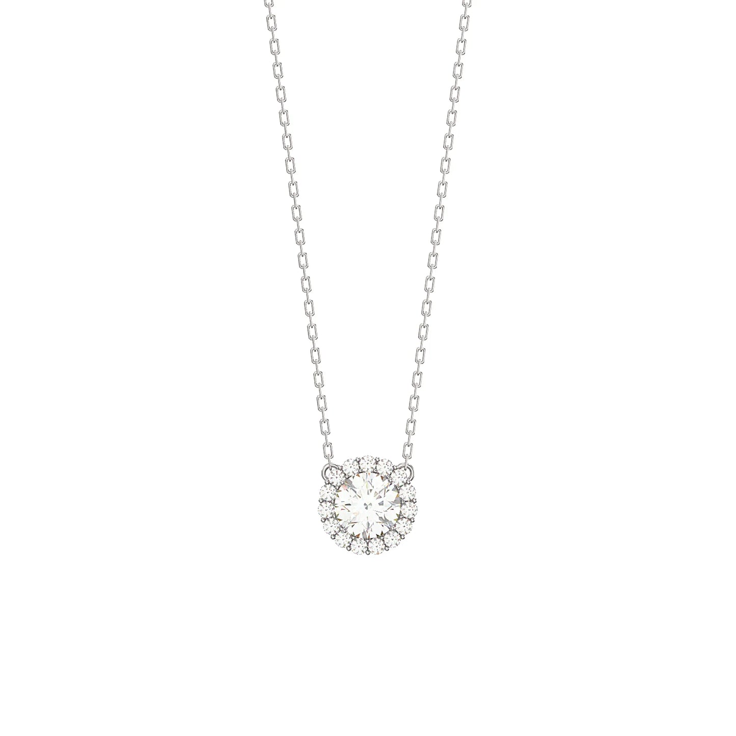 Cubic Zirconia Circle Necklace
