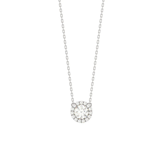 Cubic Zirconia Circle Necklace