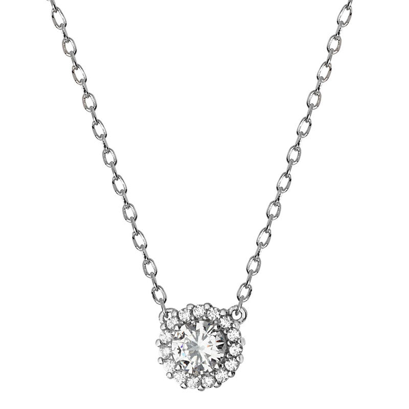 Cubic Zirconia Circle Necklace