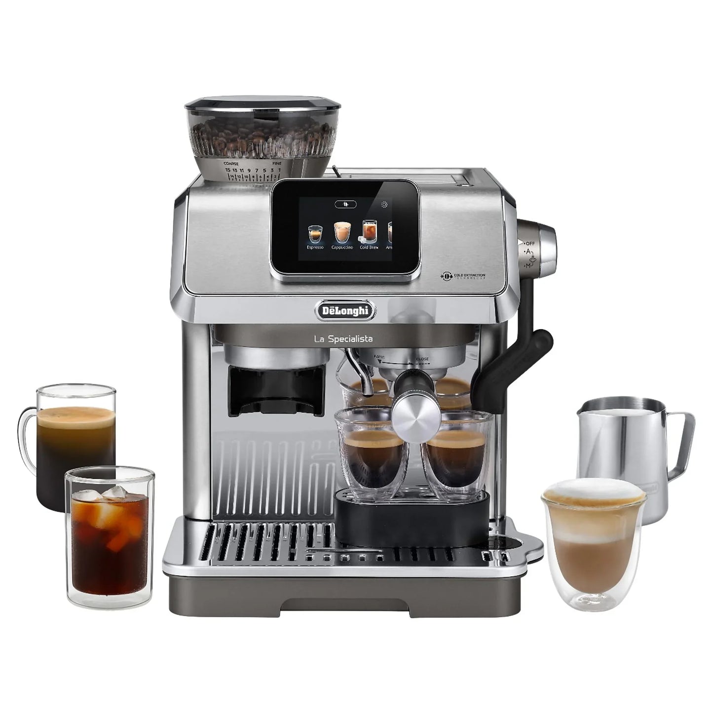 DeLonghi La Specialista Touch EC9455.M Bean to Cup Coffee Machine - Stainless Steel
