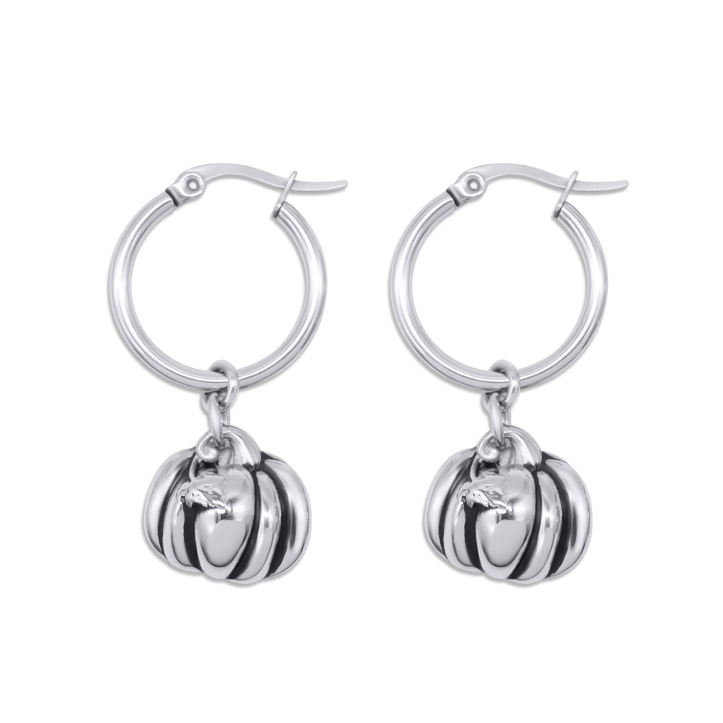 Pumpkin Hoop Earrings