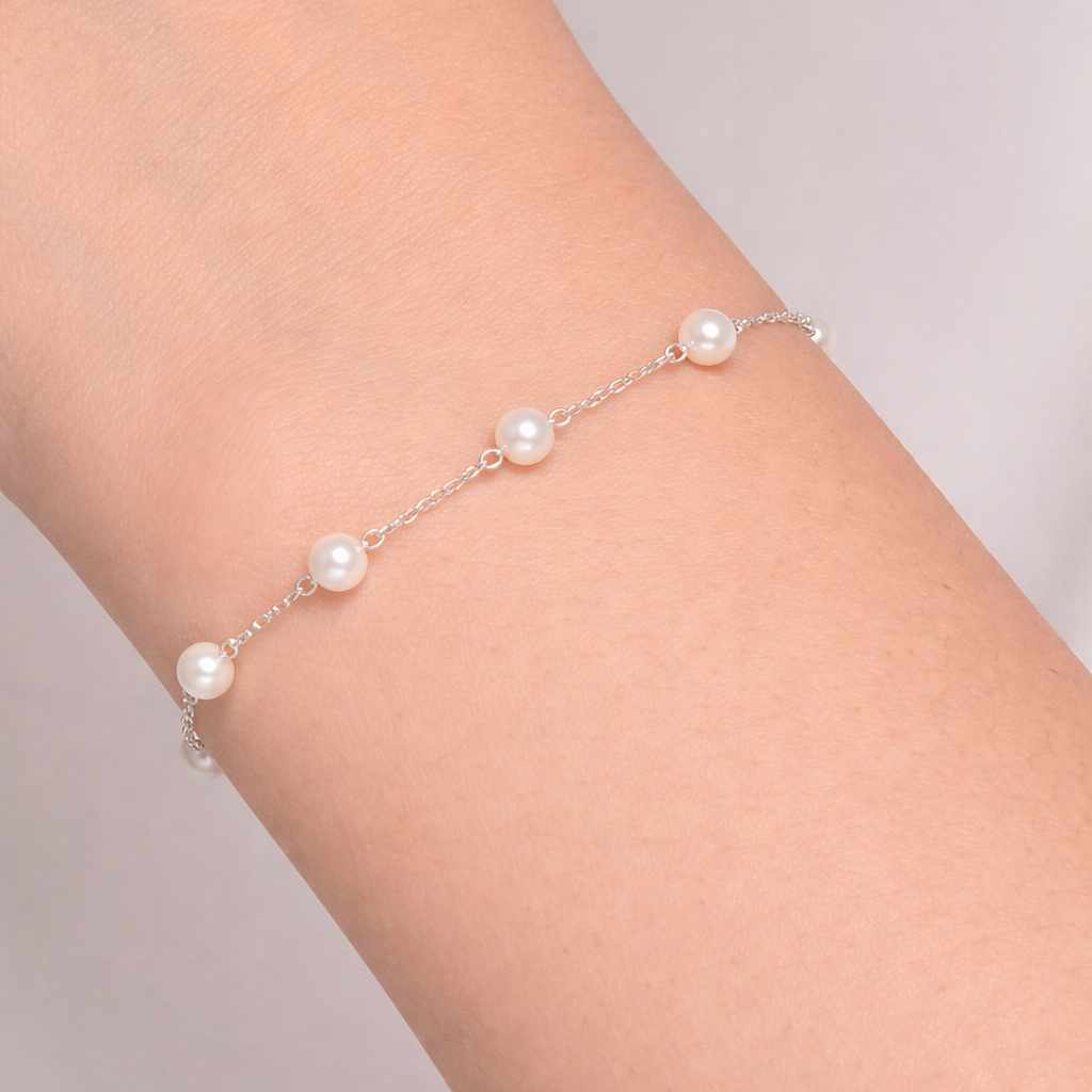 Dainty Pearl Bead Bracelet