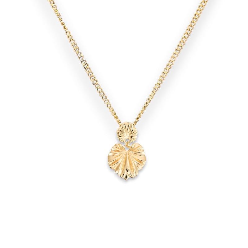 Drop Leaf Pendant Necklace