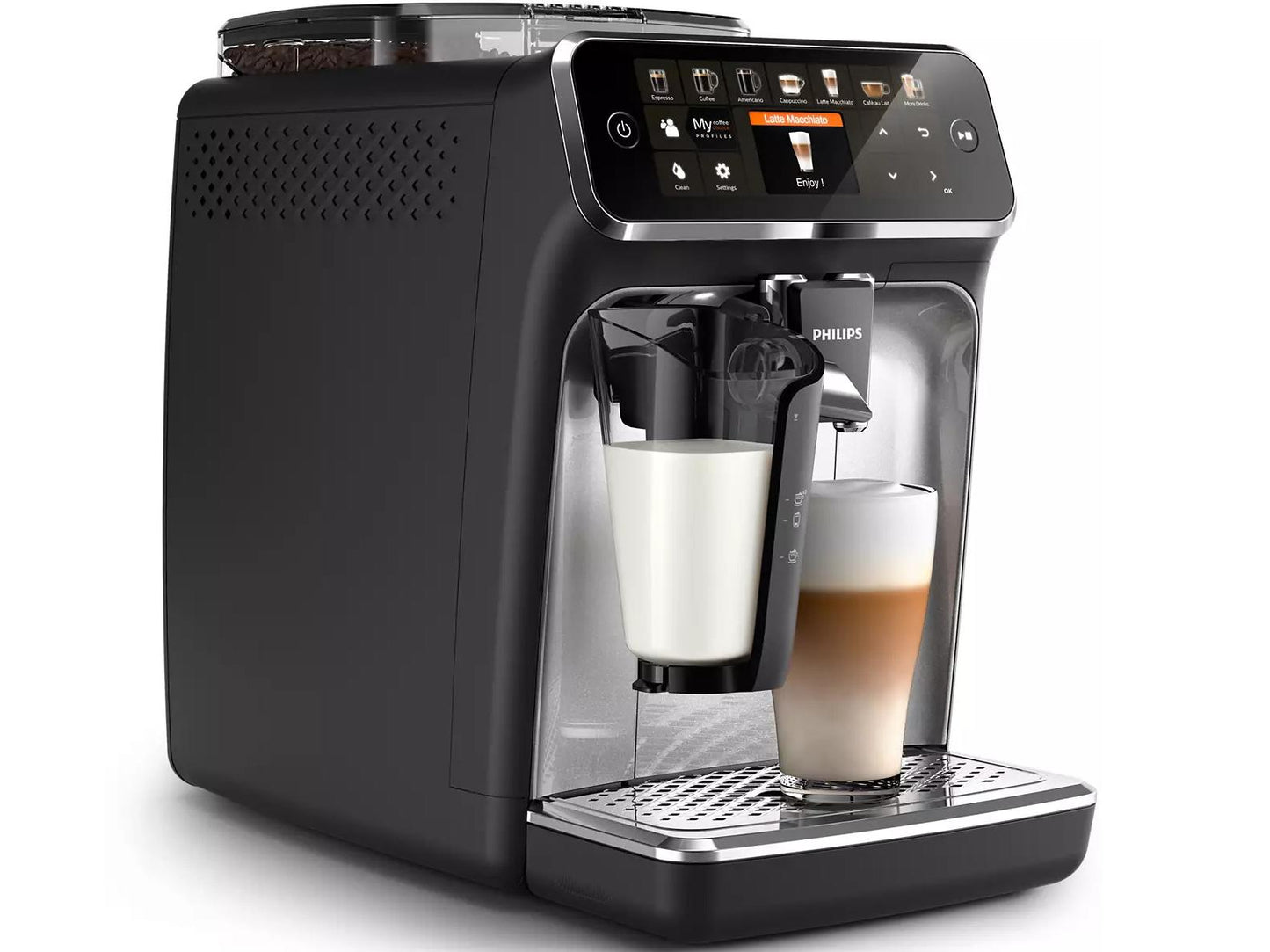 Philips LatteGo EP5446/70 Bean to Cup Coffee Machine - Black