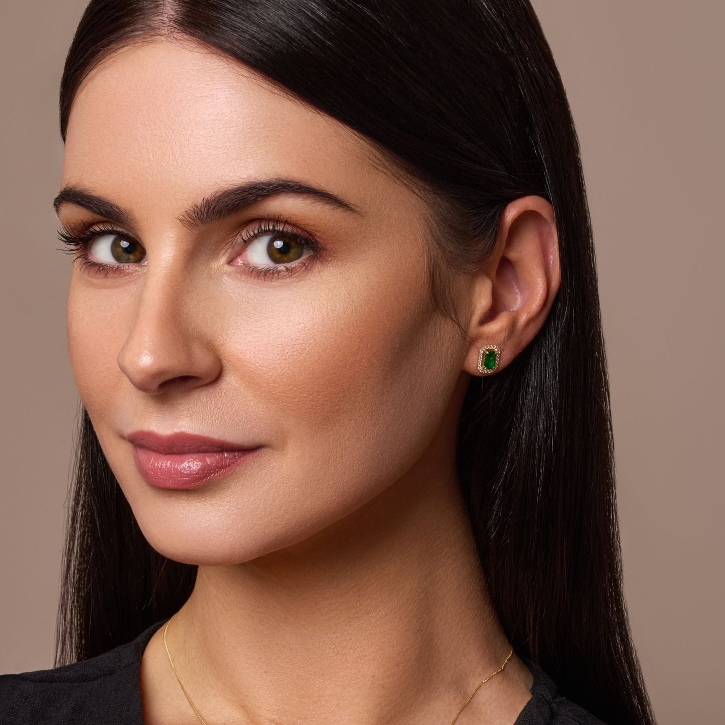 Emerald Cut Cubic Zirconia Earrings