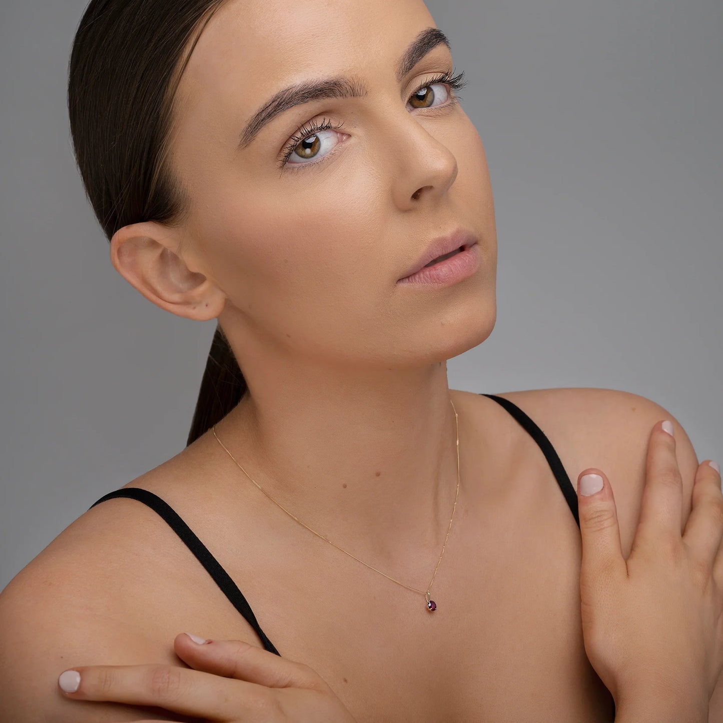 February Birthstone Amethyst Pendant Necklace