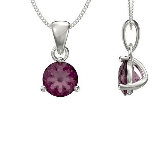 February Birthstone Pendant Necklace