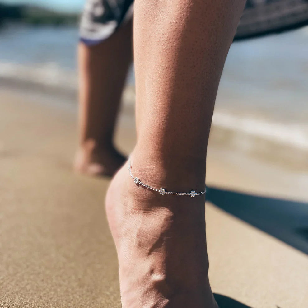 Flower Satellite Anklet