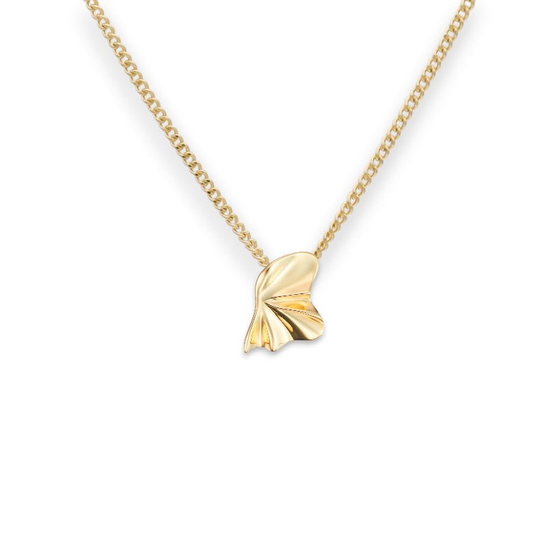 Fluid Wave Pendant Necklace