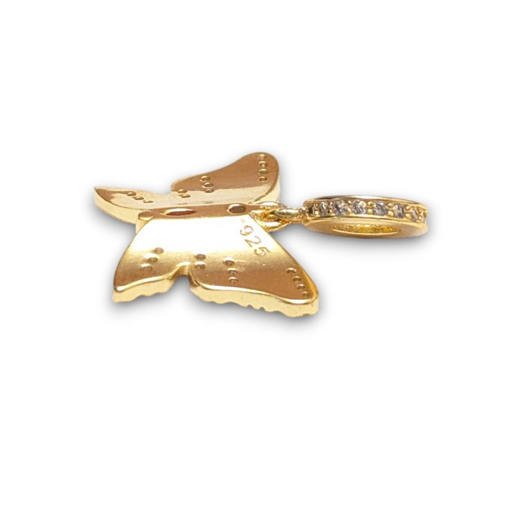 Gold Butterfly Dangle Charm
