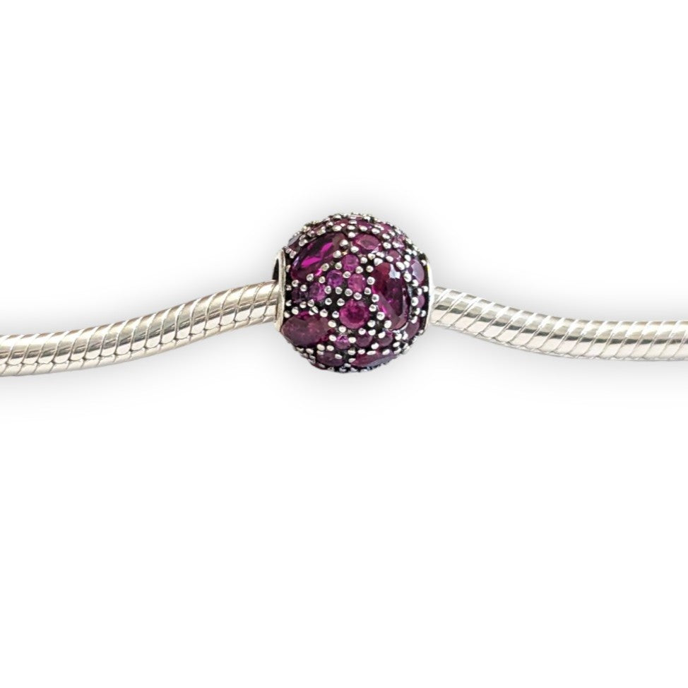 Hot Pink Bead Charm
