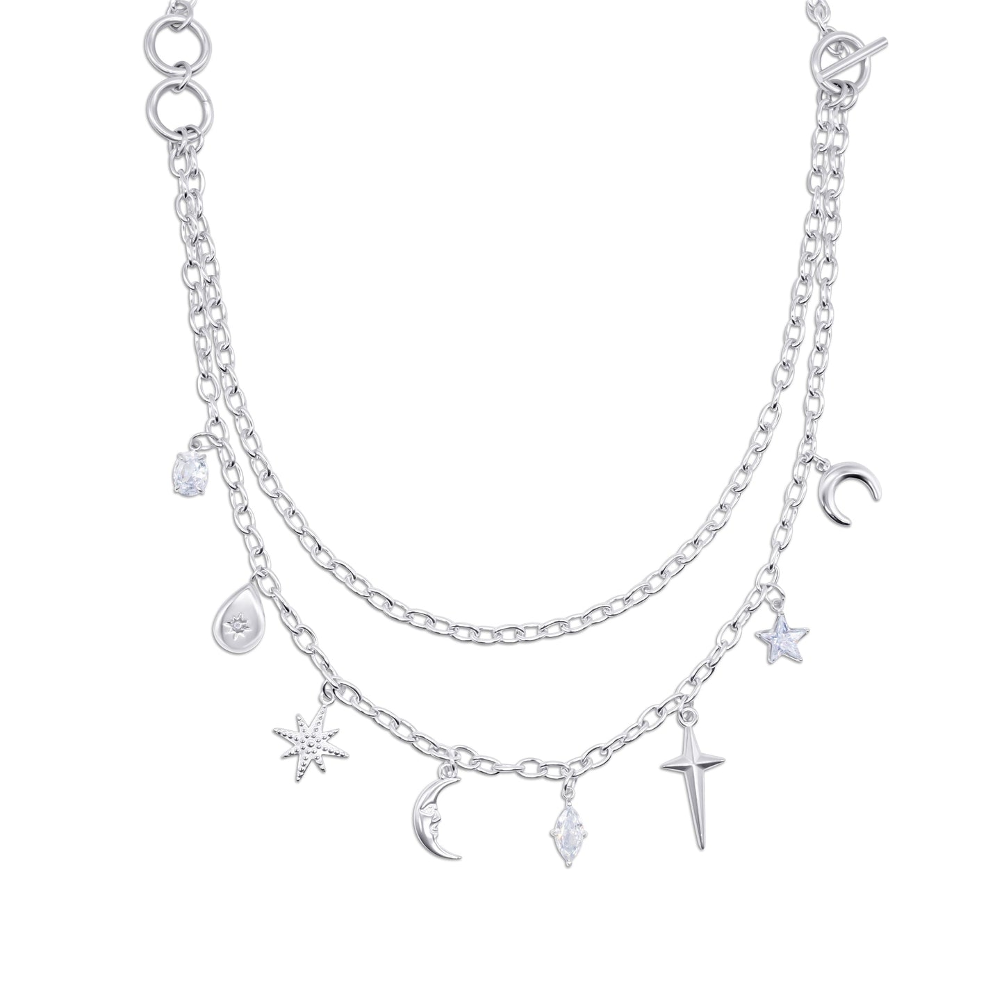 Lyra Artemis Celestial Charm Necklace