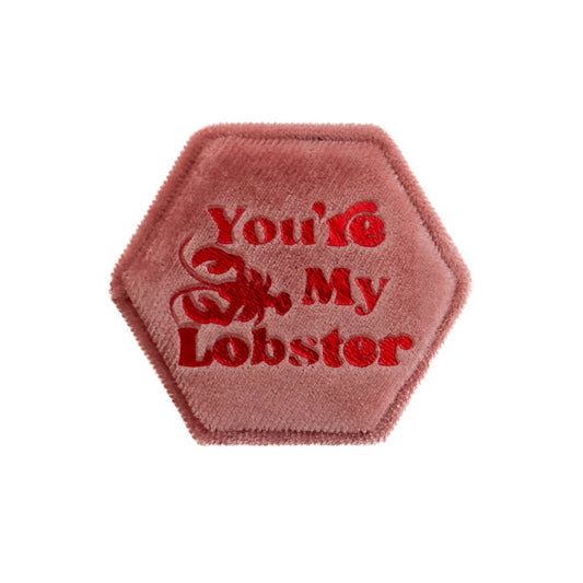 You're My Lobster Pink Wedding Ring Box