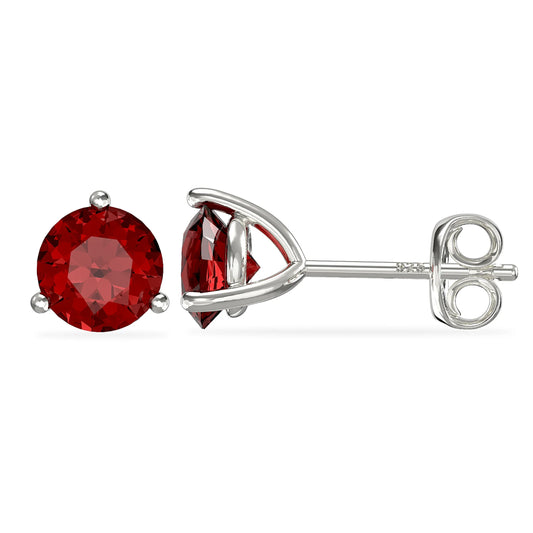 January Birthstone Stud Earrings