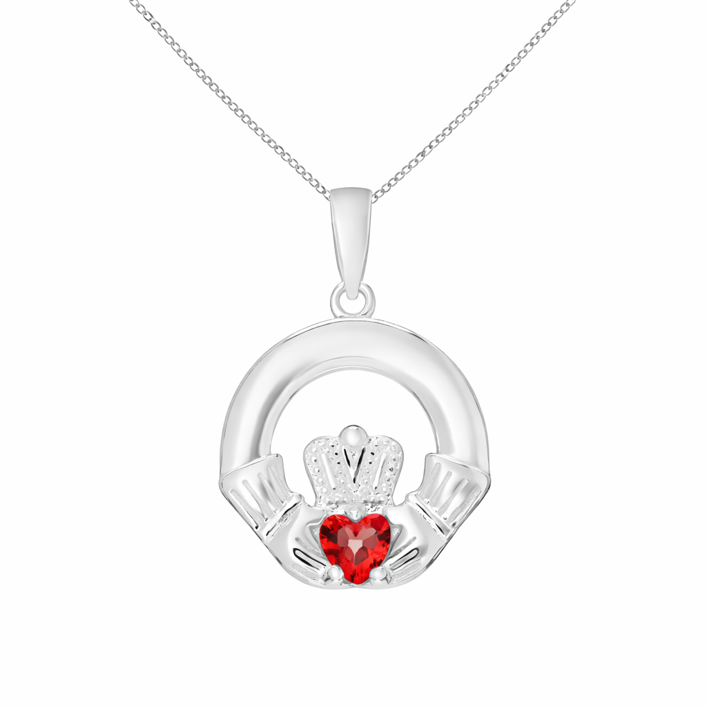 July Birthstone Claddagh Jewellery Set