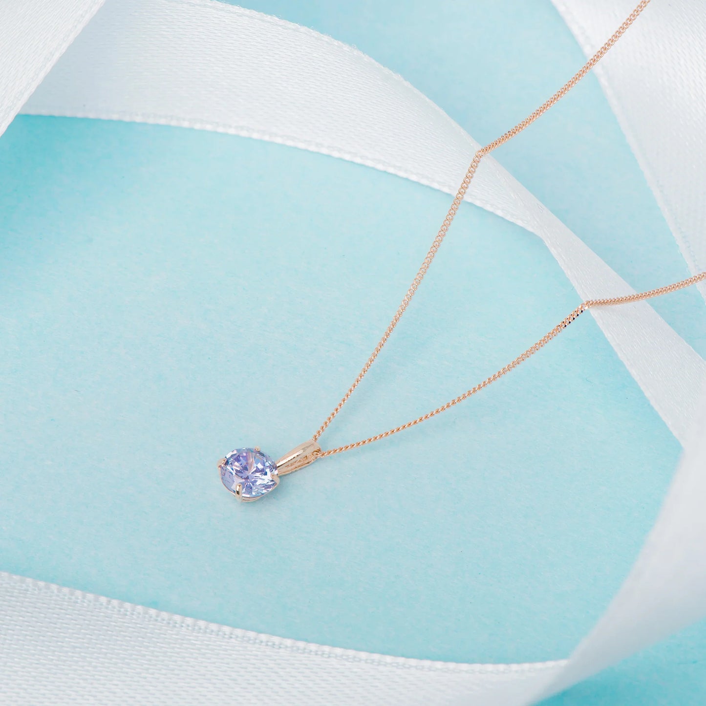 June Birthstone Alexandrite Pendant Necklace